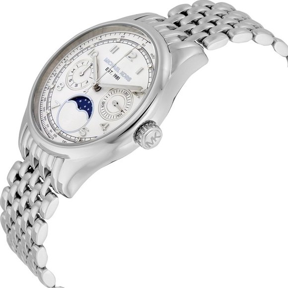 NEW Michael Kors Silver Amelia Watch MK6180 - Picture 7 of 9